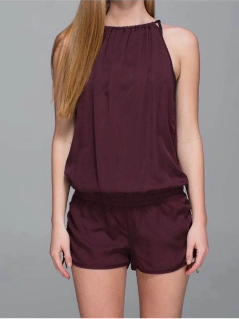lululemon athletica Burgundy Open-Back Romper - Picture 2 of 5
